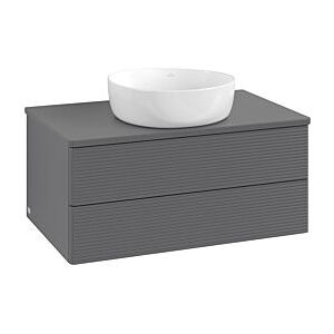 Villeroy und Boch Villeroy & Boch Antao Waschtischunterschrank 800x360x500mm L19110GK mit Beleuchtung mit Struktur FK/AP: GK/0 Image