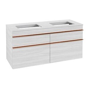 Villeroy und Boch Venticello Waschtisch-Unterschrank A94405E8 125,7 x 60,6 x 50,2 cm, Griff Copper, White Wood Image