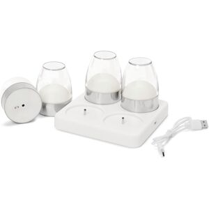 Tchibo - Akku-Tischleuchten-Set - 14x14x2cm - silber - Kunststoff Image