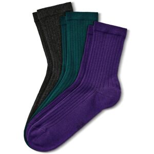 Tchibo - 3 Paar Ripp-Socken - Damen - Gr. 35-38 - dunkelgrün Image
