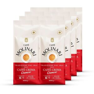 Caffè Molinari Caffè Crema Cremoso - 8 x 1 kg Ganze Bohne - Intensität: 6/10 Image