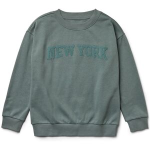 Tchibo - Kinder-Sweatshirt mit Frottee-Schriftzug - Unisex - Gr. 110/116 - grün Image