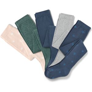 Tchibo - 5 Baumwoll-Strumpfhosen - Mädchen - Gr. 98/104 - blau/gestreift Image
