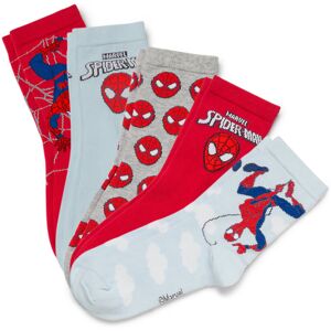 Tchibo - 5 Paar Kinder-Socken »Spider-Man« - Herren - Gr. 27-30 - hellblau/jacquard Image