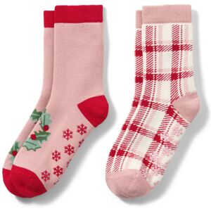 Tchibo - 2 Paar Kleinkinder-Antirutsch-Socken mit Herz-Jacquard - Damen - Gr. 27-30 - weiß/jacquard Image