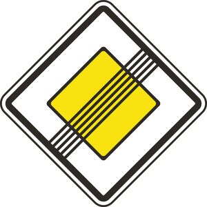 B2B Partner Dopravní značka – Konec hlavní pozemní komunikace Image