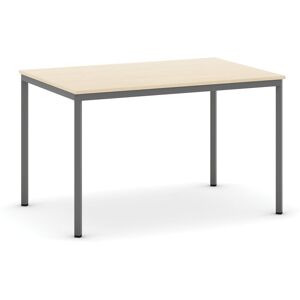 B2B Partner Jídelní stůl, 120x80 cm, tmavě šedá podnož, bříza Image