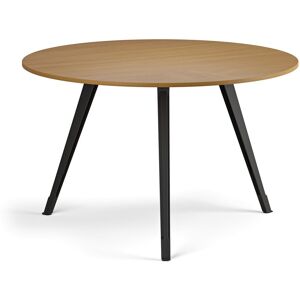 B2B Partner Konferenční stůl PRIMO ZEN, průměr 120 cm, černá podnož, buk Image