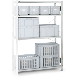 META Kovový regál CLIP, 200 kg, 2000 x 1700 x 400 mm, přídavný regál Image