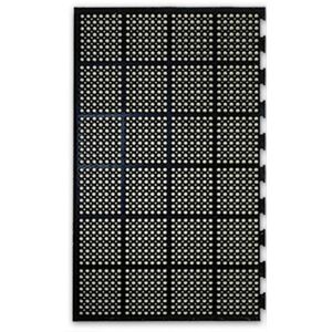 COBA Odolná průmyslová gumová rohož, protiúnavová, 1 spoj delší strana, 90 x 150 cm, černá Image