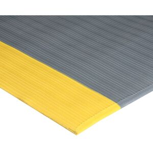 COBA Protiúnavová dílenská rohož s drážkami a žlutými okraji, 0,9 x 5 m Image