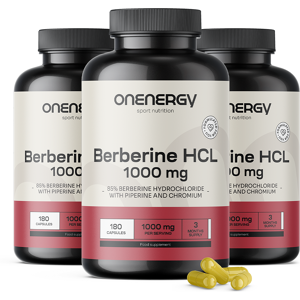 OnEnergy 3x Berberin HCL 1000 mg - s piperinem a chromem, dohromady 540 kapslí Image