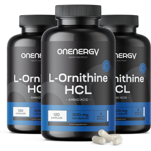 OnEnergy 3x L-ornitin HCL 500 mg, dohromady 360 kapslí Image