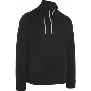 Callaway Golf Callaway Textured 1/4 Zip Fleece pánská mikina, černá, pánské, L Image