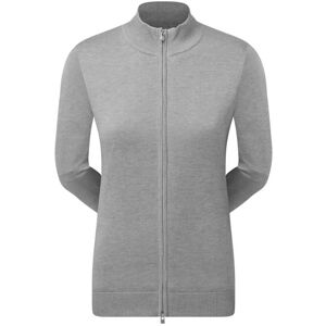 FootJoy Drirelease Full-Zip Lined dámský svetr, šedý, dámské, S Image