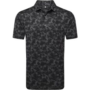 FootJoy Pop Camo Lisle pánské polo, černé, pánské, M Image