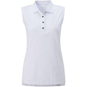 PING Golf Ping Solene sleeveless dámské polo bez rukávů, bílé, 44 Image
