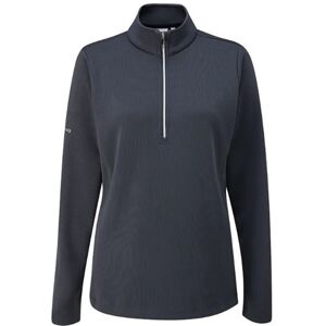 PING Golf Ping Lyla half zip ribbed dámská fleecová mikina, tmavě modrá, dámské, 36 Image