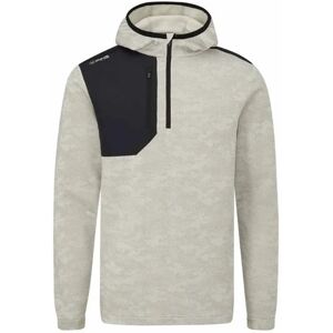 PING Golf Ping Nexa Hooded half zip fleece pánská mikina, willow/black, pánské, M Image