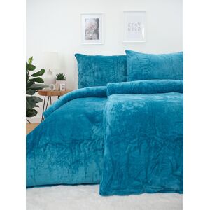 MKLuzkoviny.cz Francouzské povlečení mikroplyš Exclusive – Laura petrolejová 220×200cm 70×90cm Image