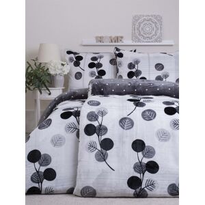 MKLuzkoviny.cz Francouzské povlečení mikroplyš Exclusive – Hasana šedé 220×200cm 70×90cm Image