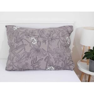 MKLuzkoviny.cz Povlak Mako jersey 70 × 90 cm – Valeria šedohnědé Image