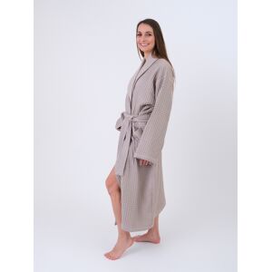 MKLuzkoviny.cz Vaflový župan šedohnědý - velikost L Image