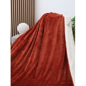 MKLuzkoviny.cz Beránková deka mikroplyš Exclusive 220 × 200 cm – Laura terakota Image