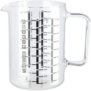Meisterkoch Messbecher 1L Optimus ¦ transparent/klar ¦ Glas ¦ Maße (cm): H: 15 Image 2