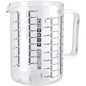 Meisterkoch Messbecher 1L Optimus ¦ transparent/klar ¦ Glas ¦ Maße (cm): H: 15 Image