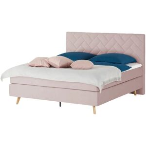 Höffner Boxspringbett Weave ¦ rosa/pink ¦ Maße (cm): B: 180 H: 122 Image