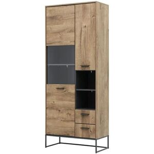 uno Vitrine New York ¦ holzfarben ¦ Maße (cm): B: 79 H: 196 T: 38.0 Image