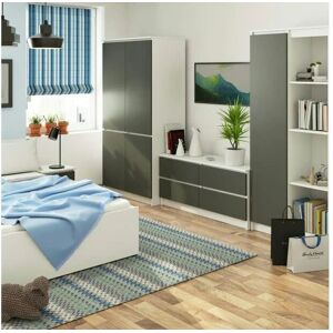 Höffner Drehtürenschrank 90 cm breit Valentina ¦ mehrfarbig ¦ Maße (cm): B: 90 H: 180 Image 2
