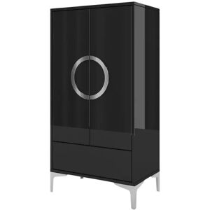 Höffner Highboard Eva ¦ schwarz ¦ Maße (cm): B: 60 H: 120 Image
