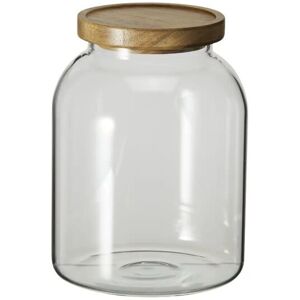 Gray & Jones Aufbewahrungsglas ¦ transparent/klar ¦ Glas,Holz ¦ Maße (cm): H: Image