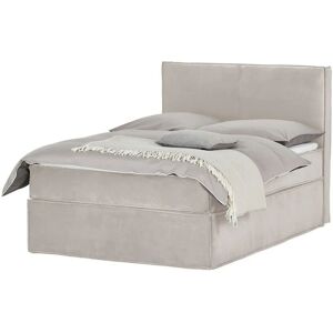 Boxspringbett mit trendigem Keder Boxi ¦ beige ¦ Maße (cm): B: 140 H: 125 Image