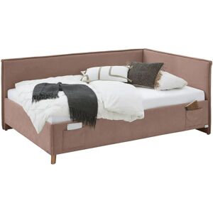 Höffner Polsterbett mit trendiger Kederumrahmung Fun ¦ rosa/pink ¦ Maße (cm): B: 153 H: Image