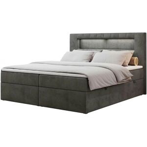 Höffner Boxbett mit Bettkasten Gold 5 ¦ grau ¦ Maße (cm): B: 160 H: 103 Image