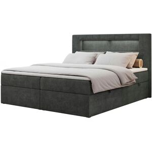 Höffner Boxbett mit Bettkasten Gold 5 ¦ grau ¦ Maße (cm): B: 160 H: 103 Image