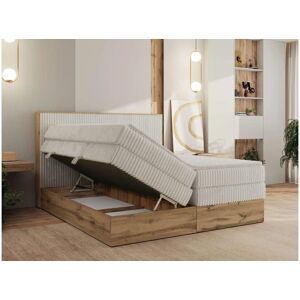 Höffner Boxspringbett mit Bettkasten Wood Classic King ¦ beige ¦ Maße (cm): B: 144 H: Image 2