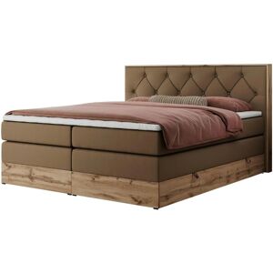 Höffner Boxspringbett mit Bettkasten Veneto King ¦ braun ¦ Maße (cm): B: 148 H: 115 Image