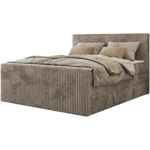 Höffner Boxspringbett mit Bettkasten Tiliano King Duo ¦ braun ¦ Maße (cm): B: 164 H: 119 Image