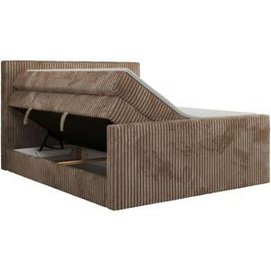 Höffner Boxspringbett mit Bettkasten Tiliano King Duo ¦ braun ¦ Maße (cm): B: 204 H: 119 Image 2