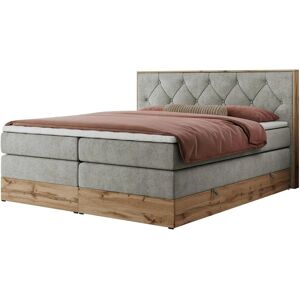 Höffner Boxspringbett mit Bettkasten Veneto King ¦ grau ¦ Maße (cm): B: 148 H: 115 Image