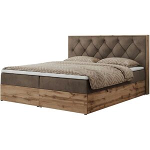 Höffner Boxbett mit Bettkasten Veneto ¦ braun ¦ Maße (cm): B: 168 H: 115 Image
