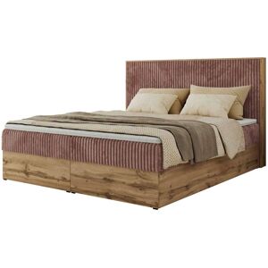 Höffner Boxbett mit Bettkasten Wood Classic ¦ rosa/pink ¦ Maße (cm): B: 164 H: 120 Image