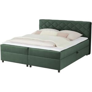 Höffner Boxbett mit Bettkasten Vegas II ¦ grün ¦ Maße (cm): B: 188 H: 104 Image
