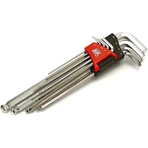 AOK 9-teiliger Profi-Schlüsselsatz metrisch lang - Kugelkopf Image