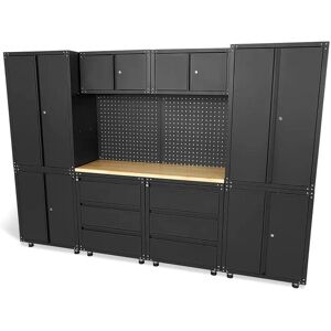 HBM Premium-Werkstattsystem, 11-teilig, mattschwarz Image