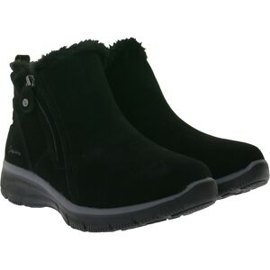 SKECHERS Damen Easy Going High Zip 2 Ankle-Boots mit Air-Cooled Memory-Foam Winter-Schuhe Waterproofed 168042 Schwarz - weiblich - Size: 37 Image